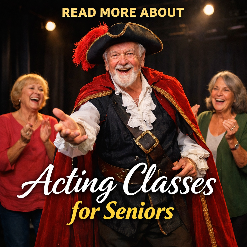 Inspired Living Facebook ad: Understanding Acting Classes for Seniors