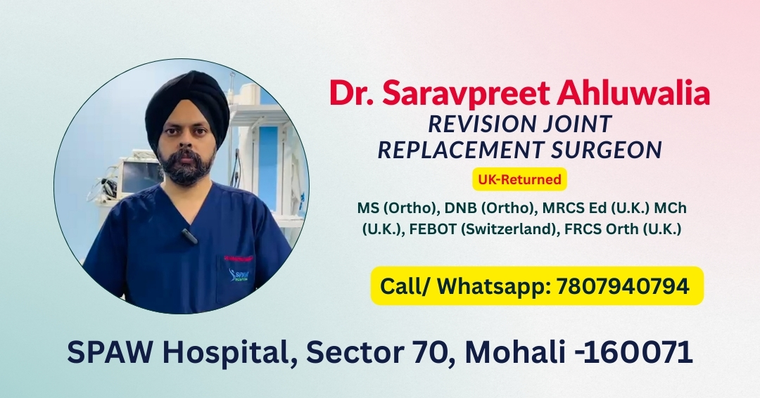 Dr. Saravpreet Ahluwalia - Revision Joint Replacement Surgeon Facebook ad from Feb 26, 2026