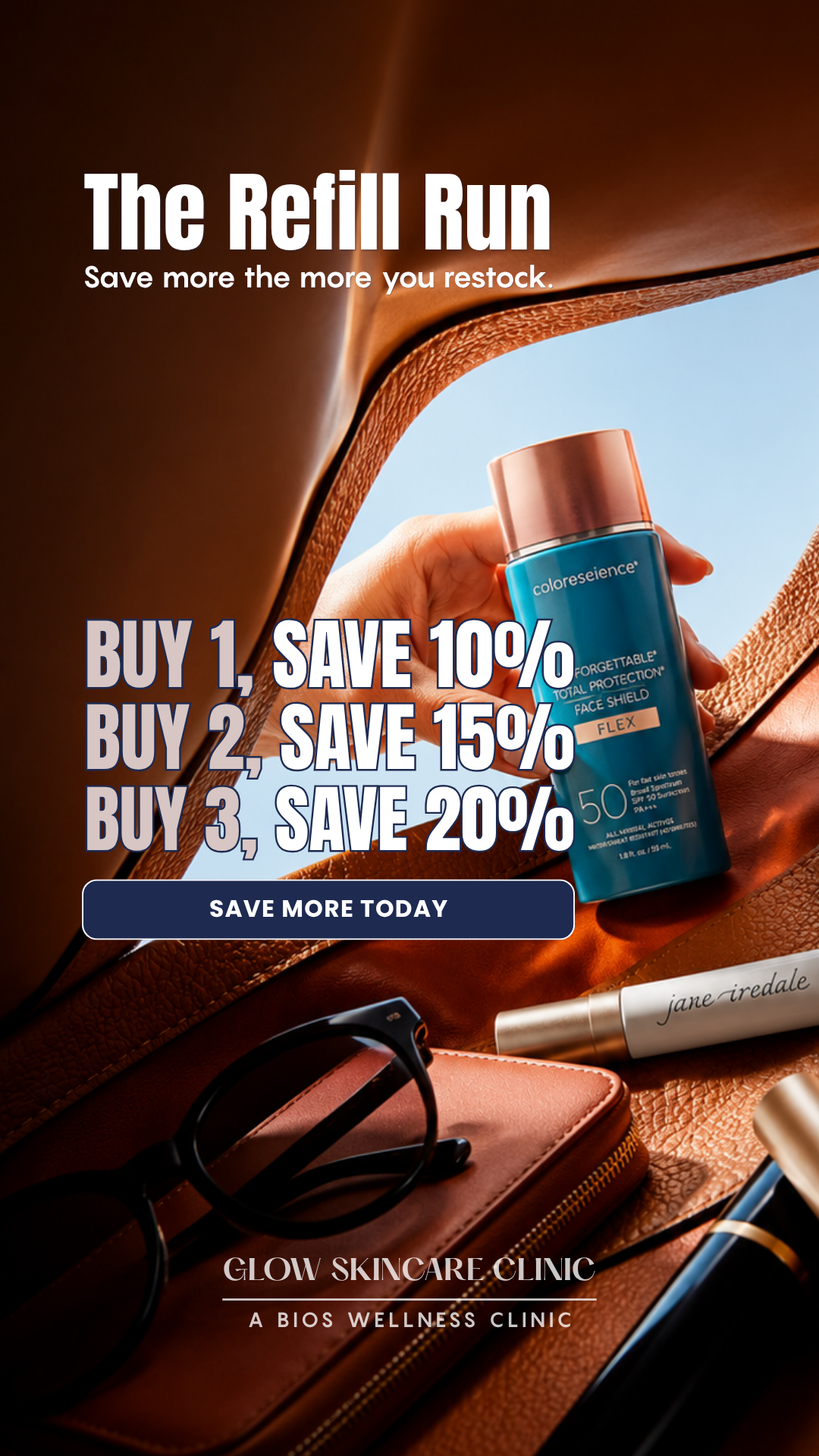 Glow Skincare Clinic Facebook ad
