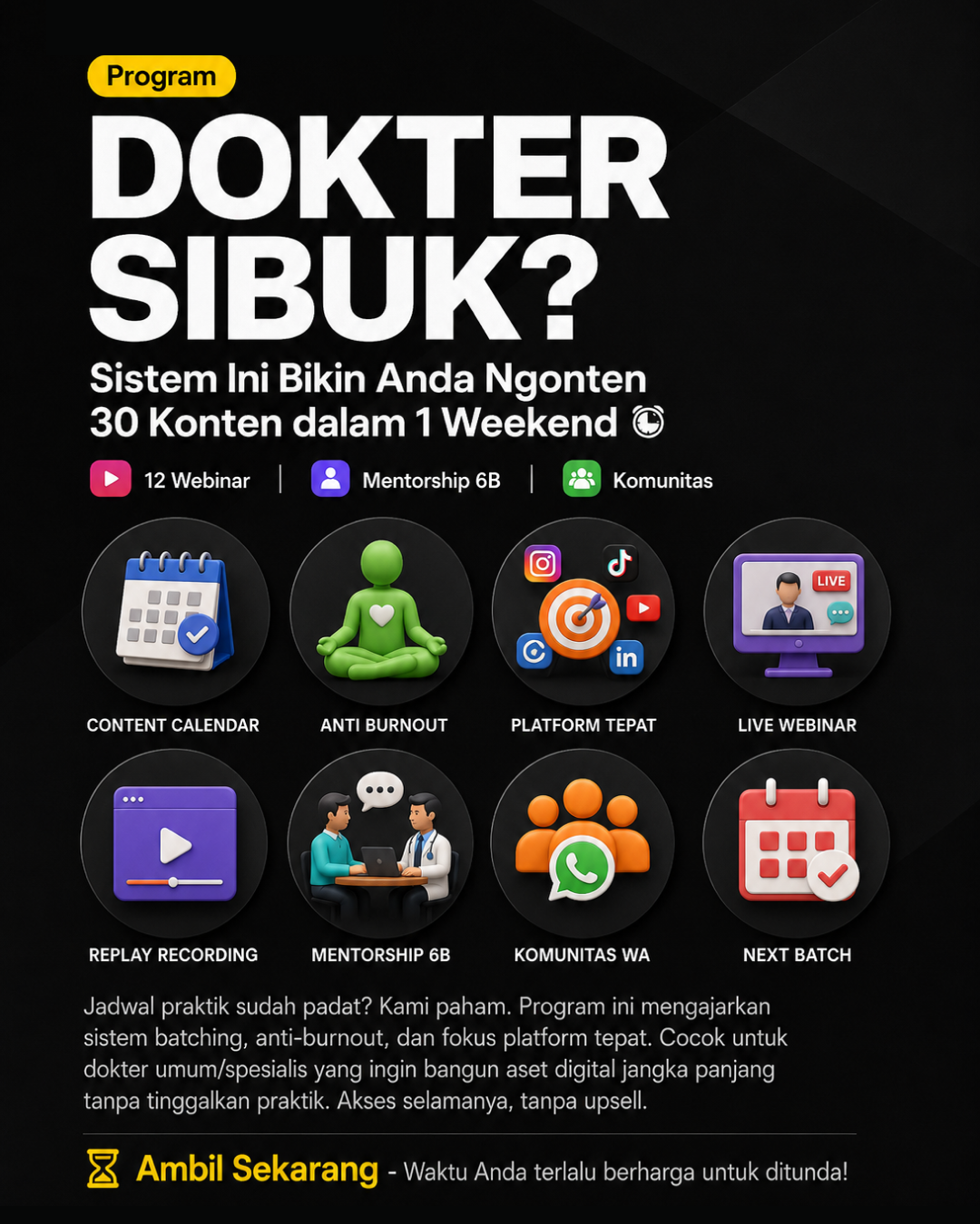 Dokter ngonten Facebook ad: Daftar Sekarang, Ubah Keahlian Jadi Penghasilan Digital