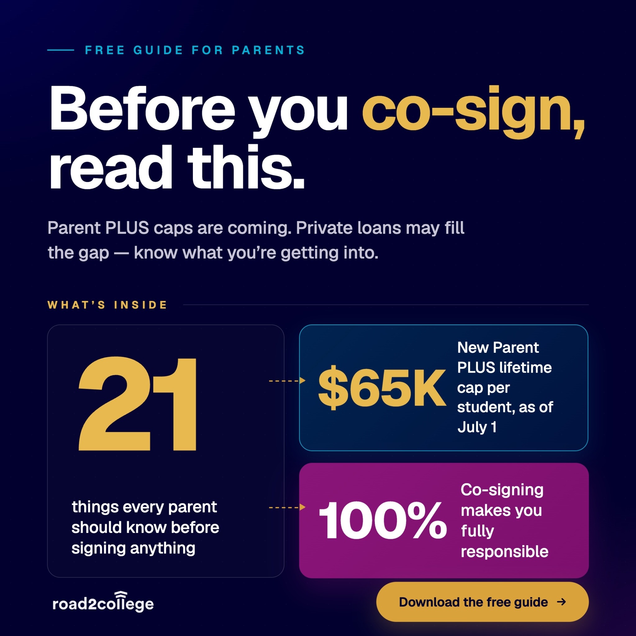 Road2College Facebook ad