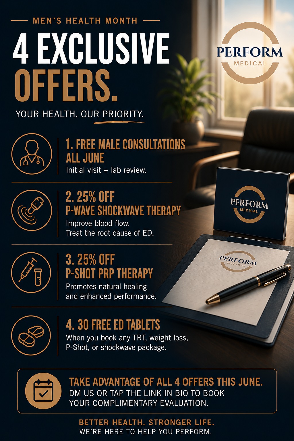 Perform Medical Facebook ad: Our Medical Director told us these June deals…