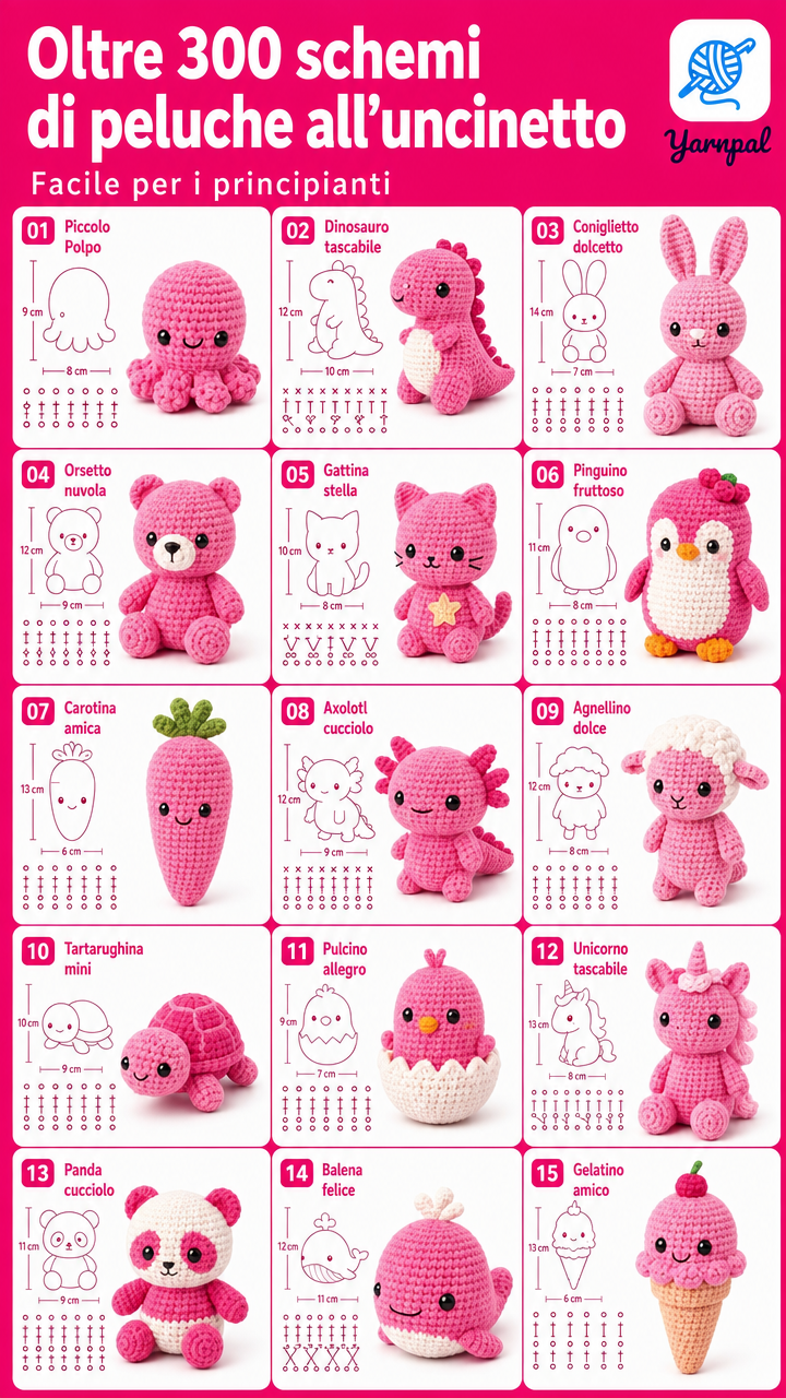 YarnPal - Crochet for Beginners Facebook ad: Crochet in minutes, not months