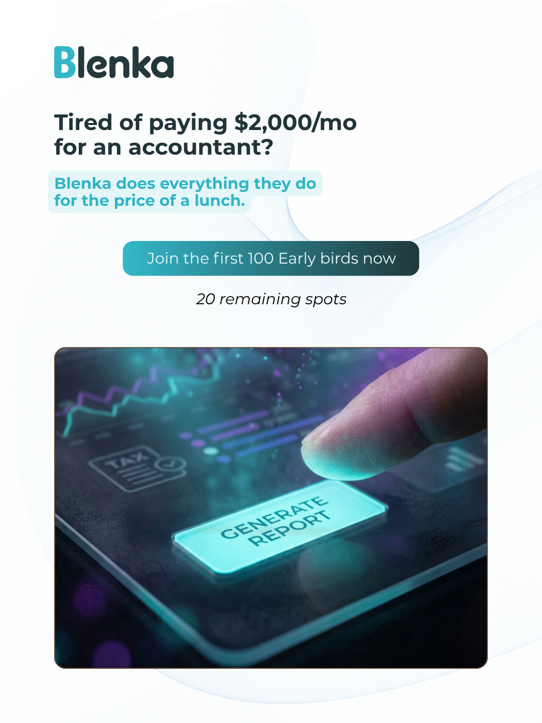 Blenka Facebook ad from Apr 15, 2026