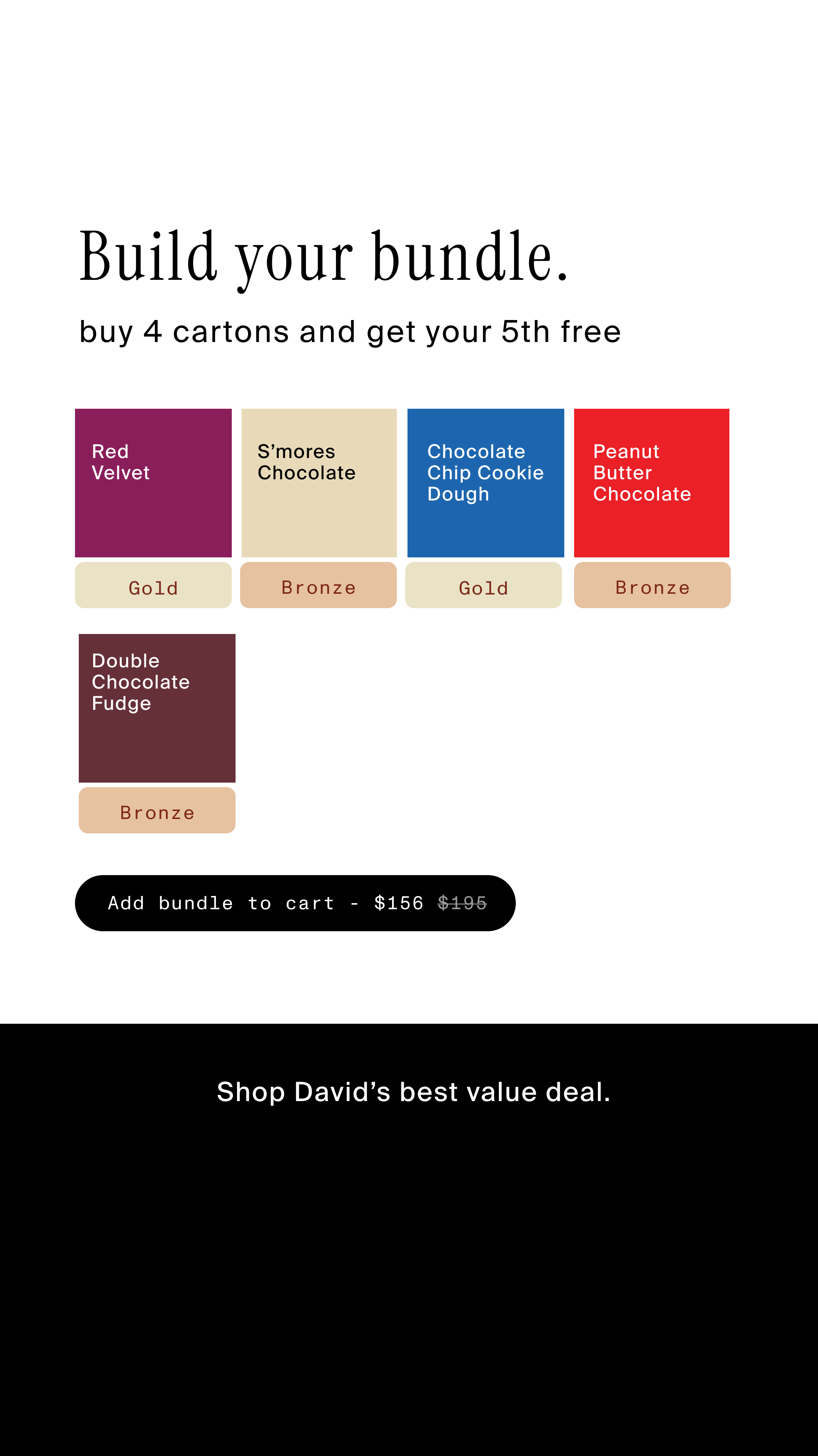 David Protein Facebook ad