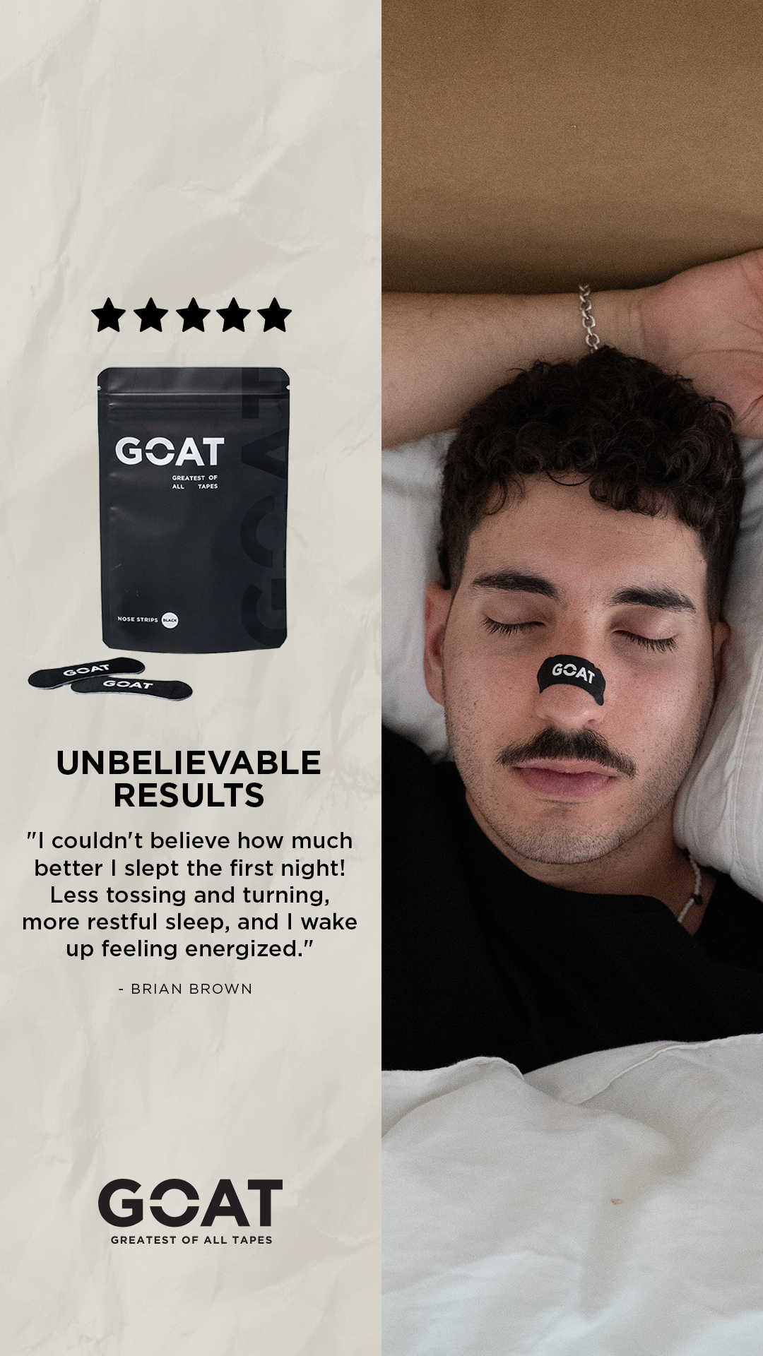 The GOAT  Facebook ad