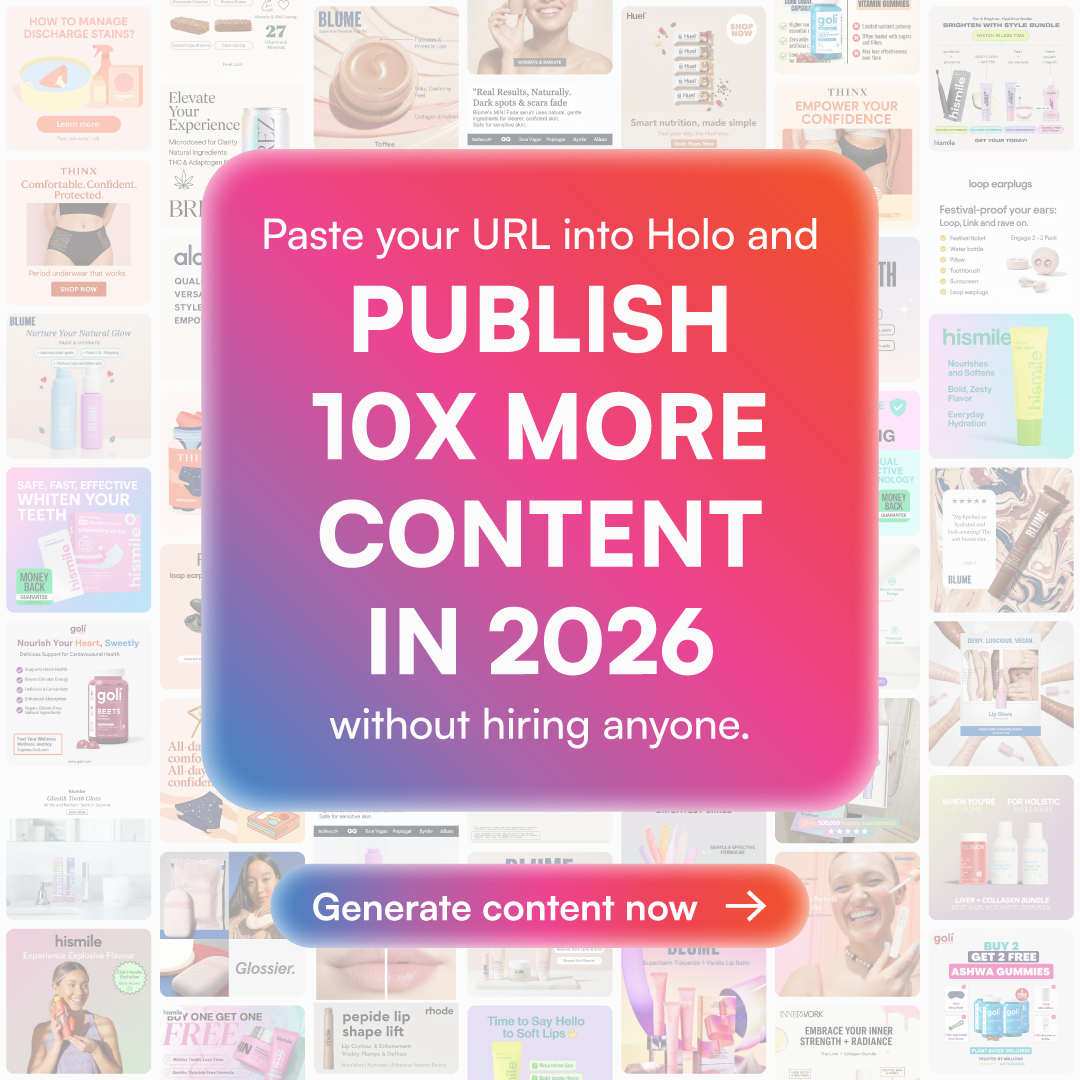 Holo Facebook ad