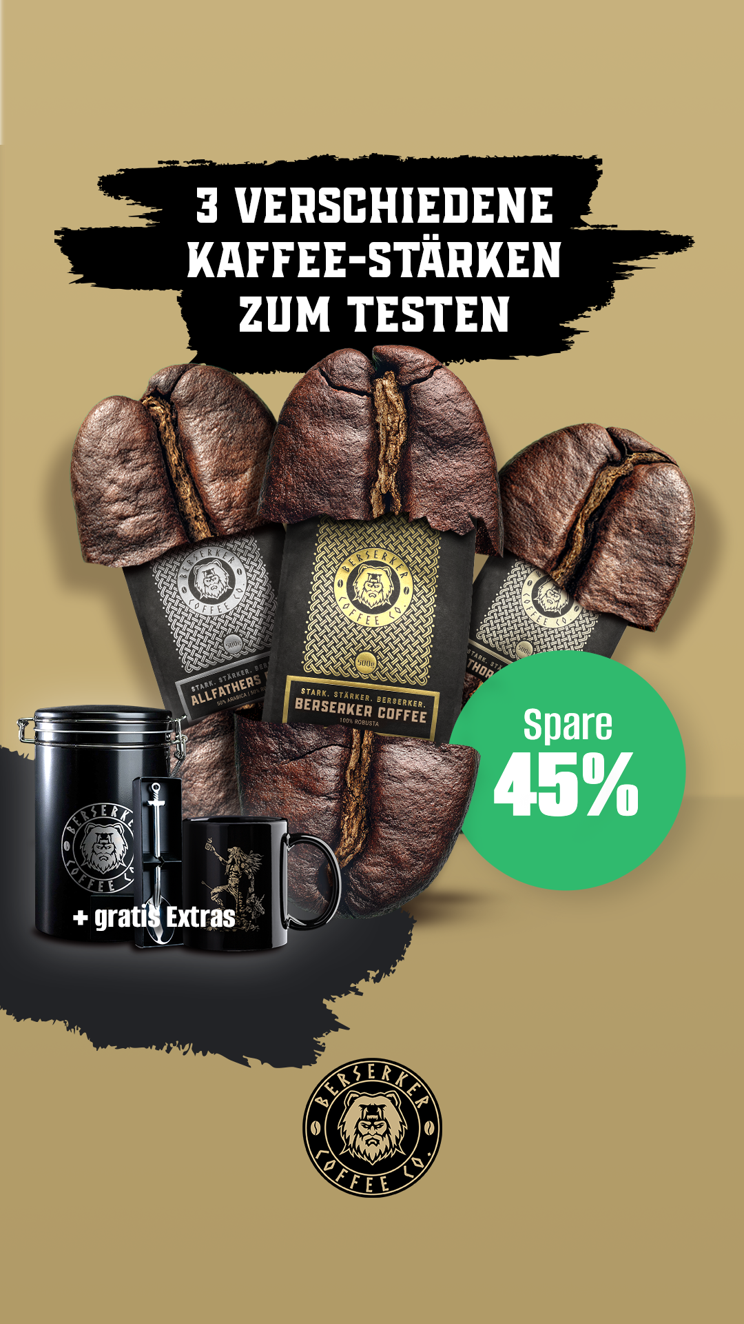 Berserker Coffee Company Facebook ad
