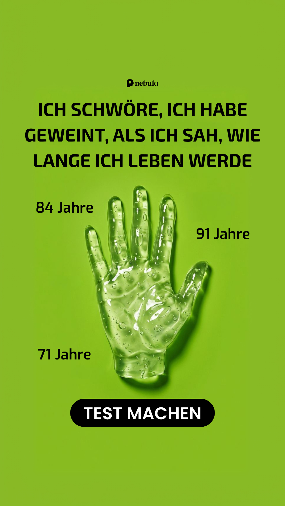 Nebula: Palm Reading Facebook ad