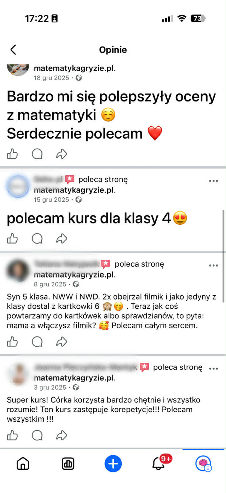 matematykagryzie.pl Facebook ad