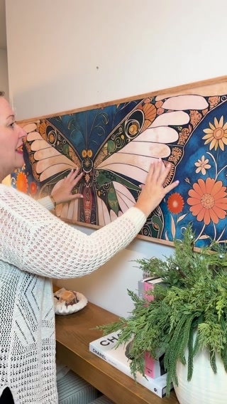 Tailored Canvases - Personalized Art Facebook ad: One Butterfly, Wall to Wall