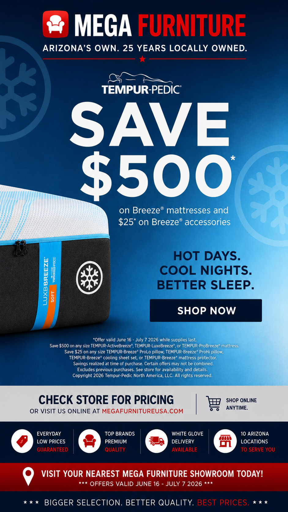 Mega Furniture USA Facebook ad