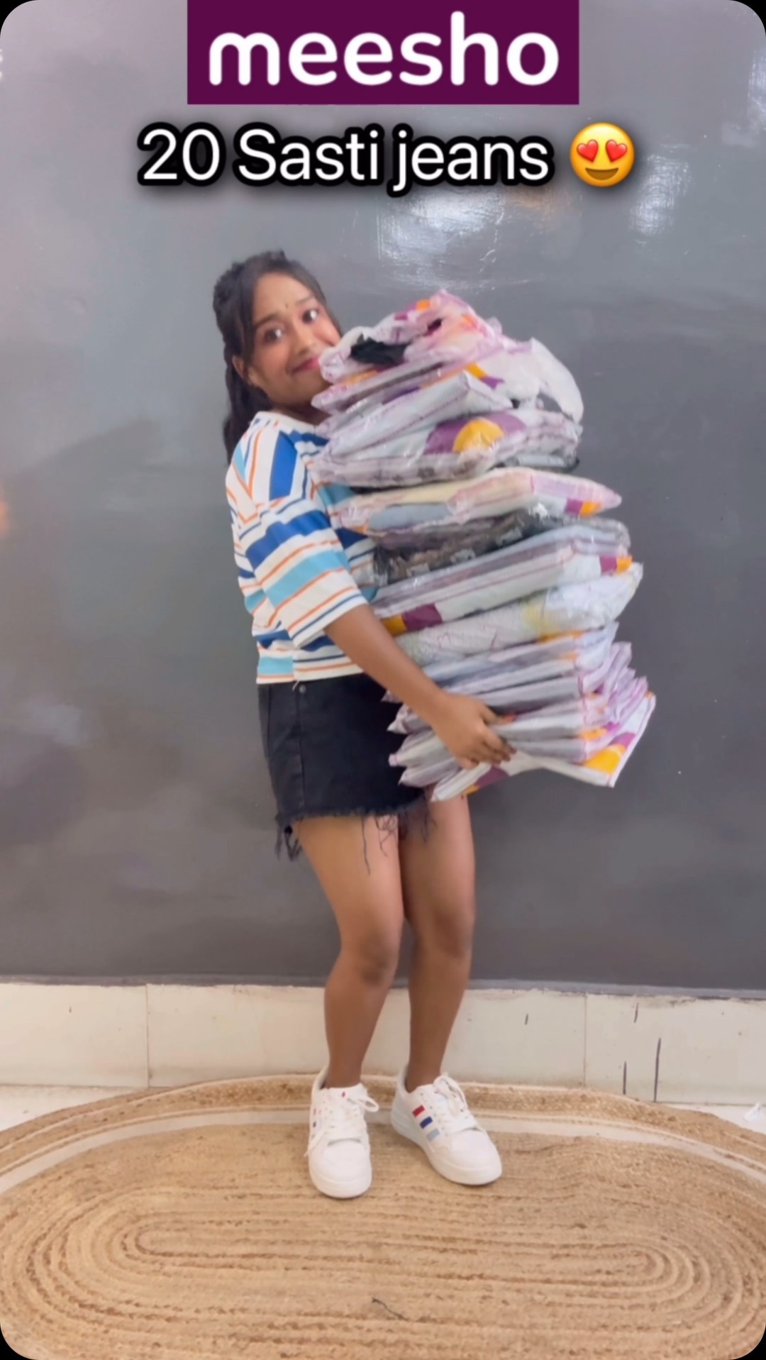 cart.bag Facebook ad: Meesho Huge Sasti Jeans Unboxing || 100 150…