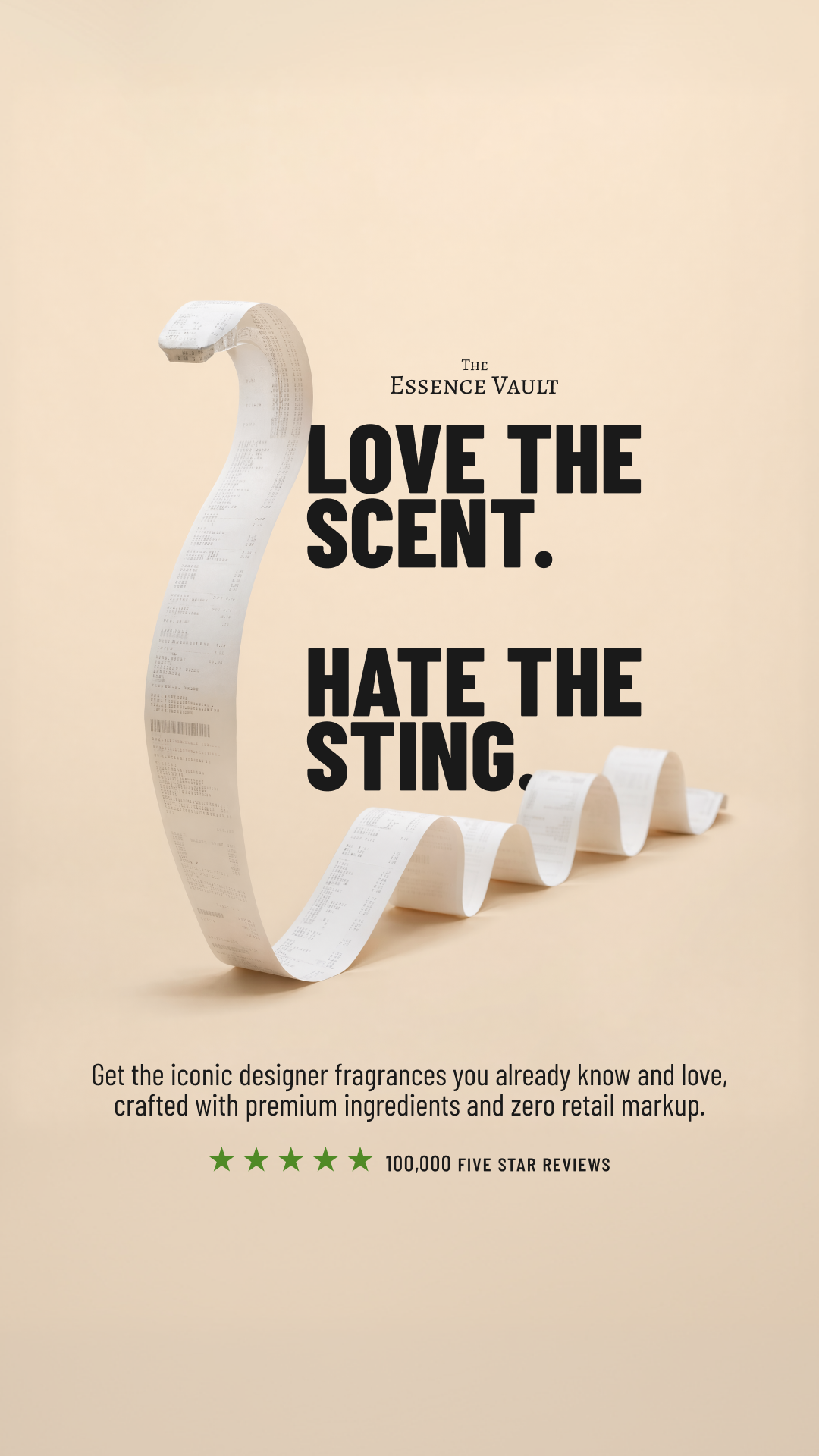 The Essence Vault Facebook ad