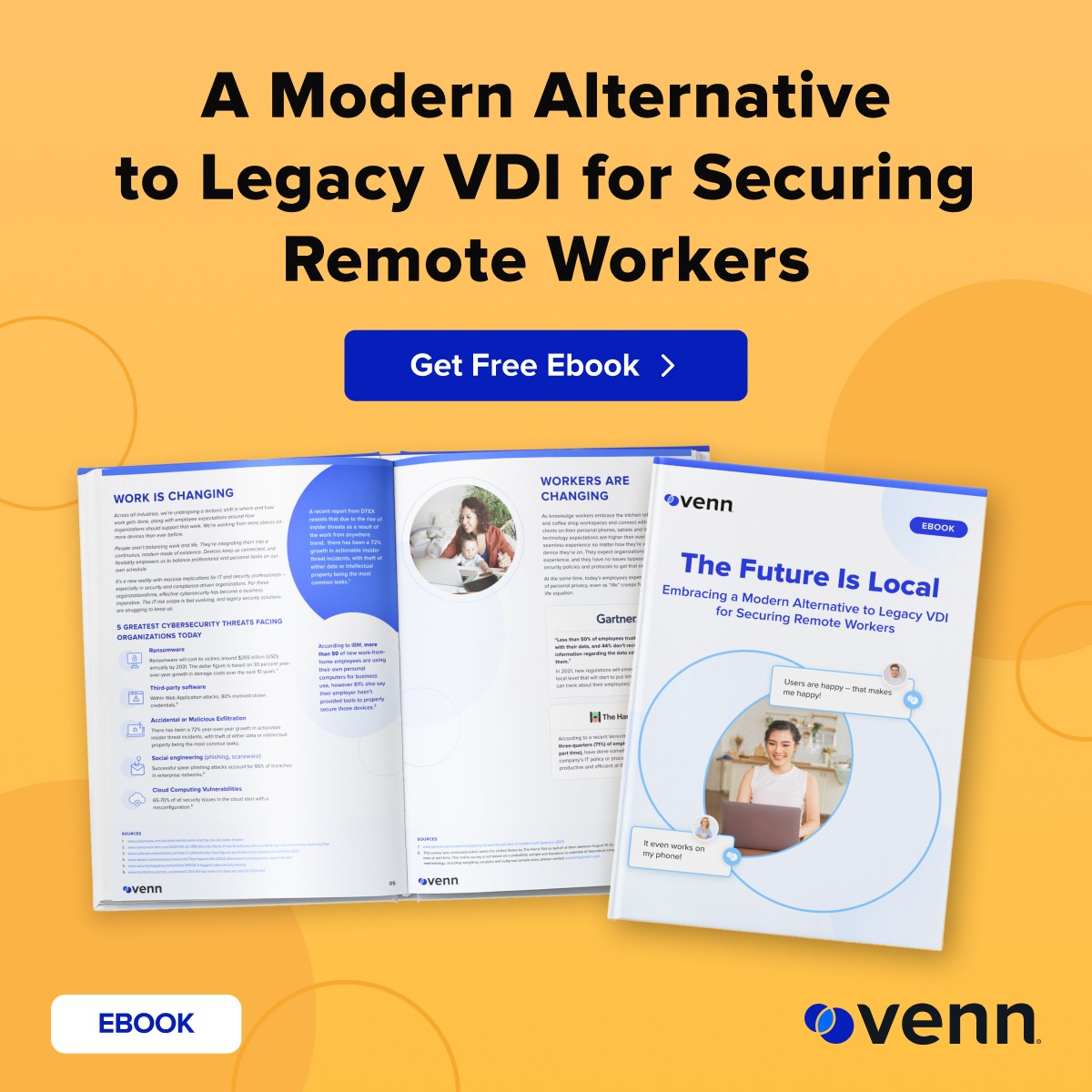Venn Software Facebook ad: Thinking of Switching to BYOD Workforces?