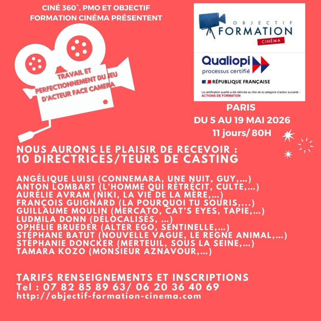 Objectif formation cinéma Facebook ad