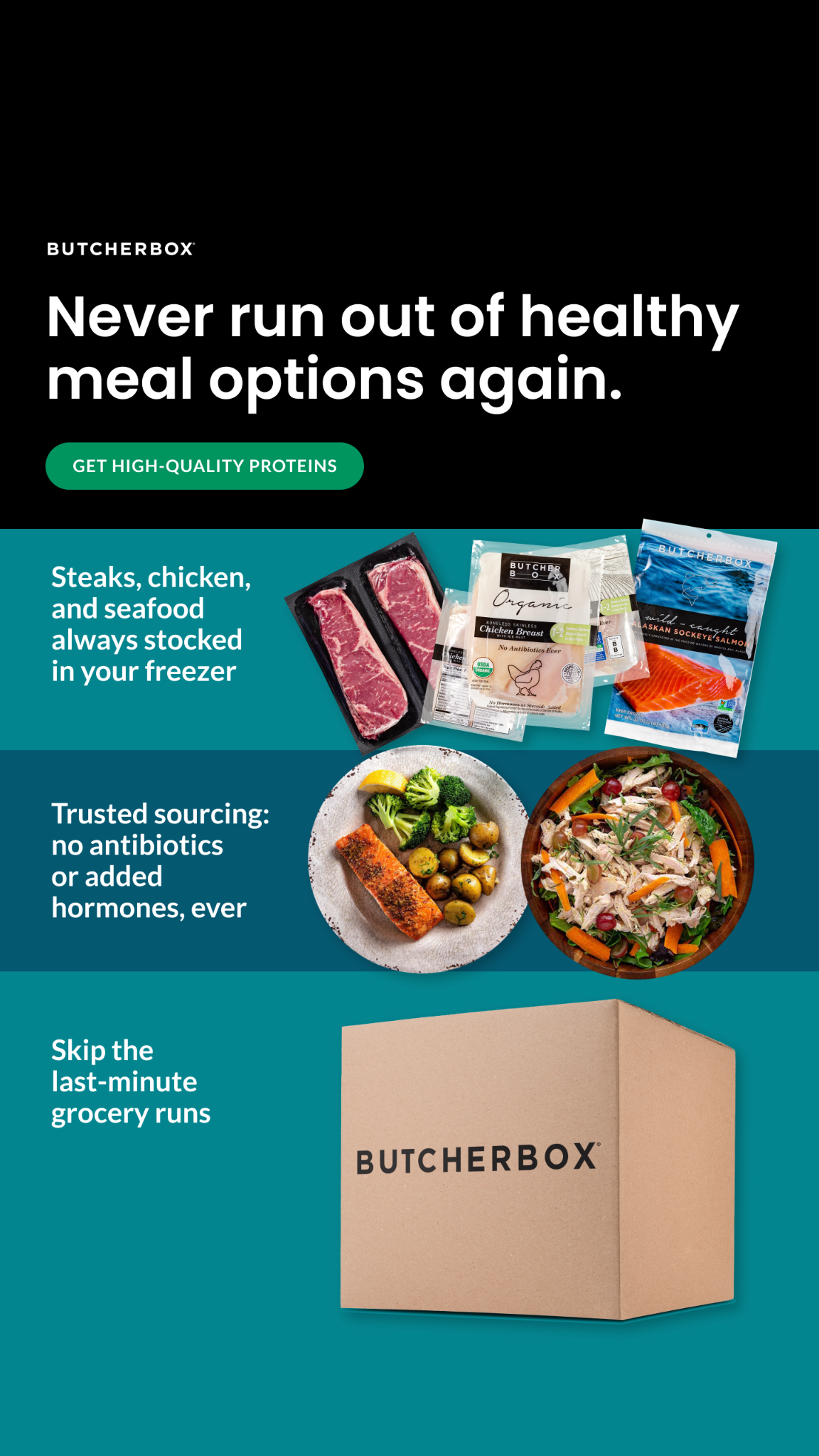 ButcherBox Facebook ad