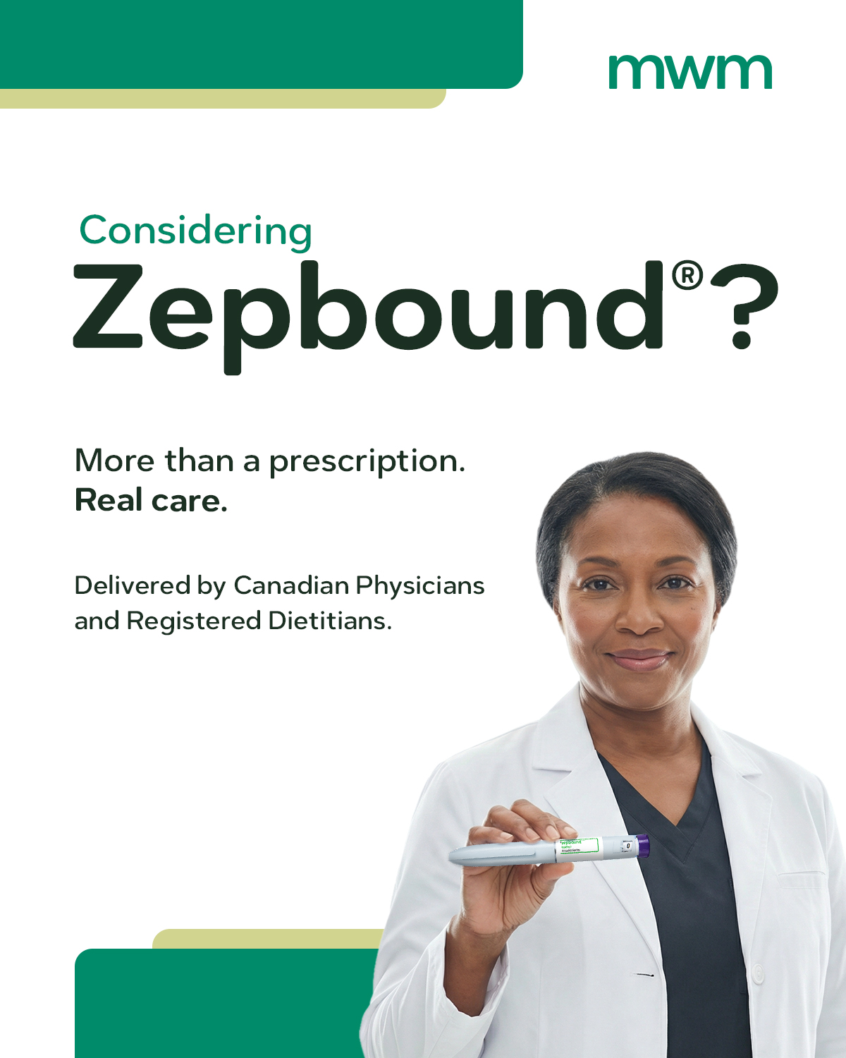 Medical Weight Management Centre of Canada Facebook ad: Considering Zepbound?