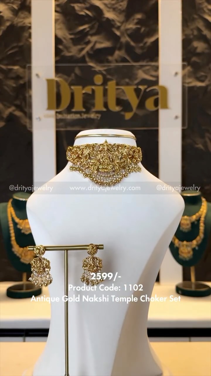 Dritya Jewelry Facebook ad: Price: ₹2599 • Comment 1102 or DM CODE1102…