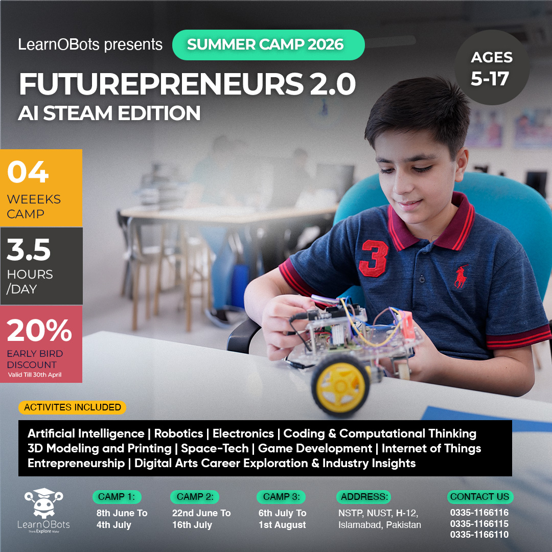 LearnOBots Facebook ad: This is not screen time.