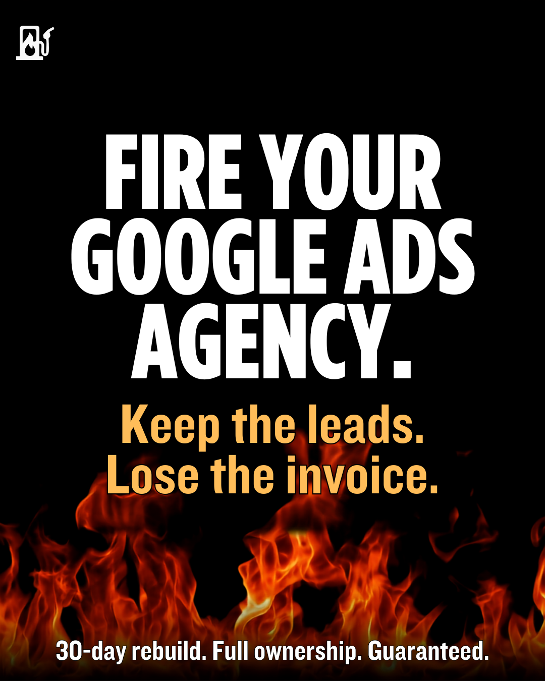 SearchFuel Facebook ad: Bring Your Local Google Ads In-House