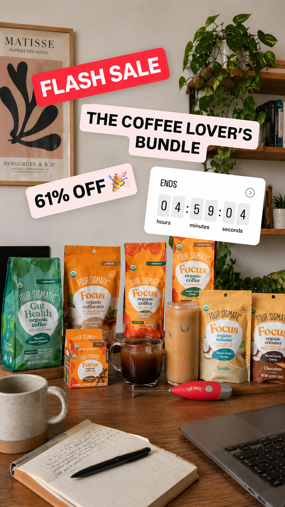 Four Sigmatic Facebook ad