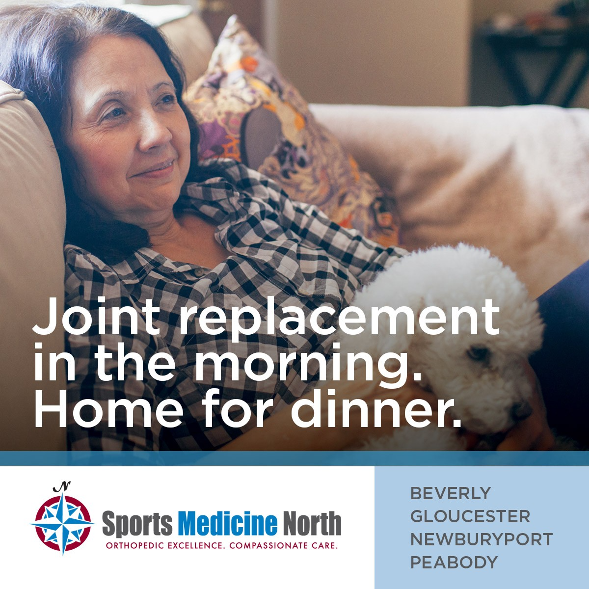 Sports Medicine North Facebook ad: Our fellowship-trained joint replacement specialists…