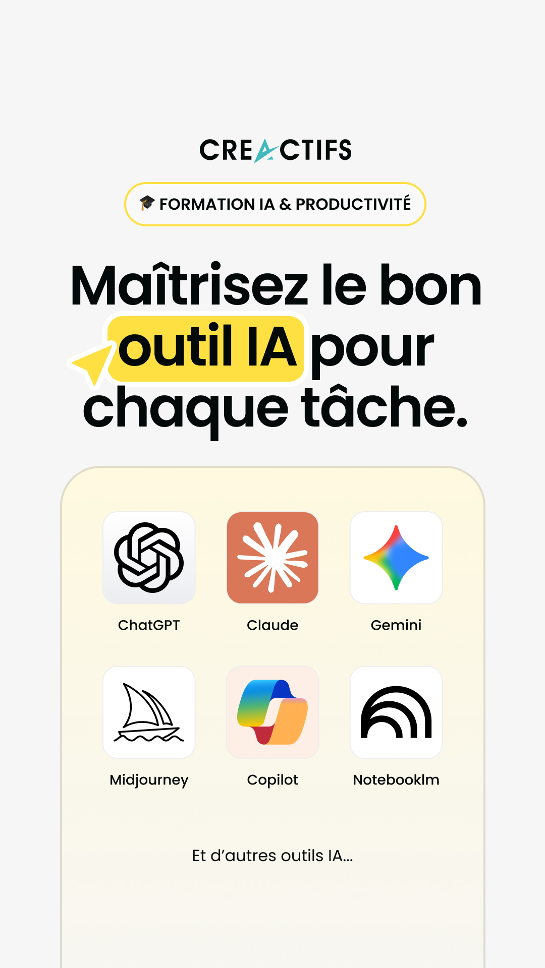CréActifs - Création, Reprise et Développement d'Entreprise Facebook ad: Automatiser ses tâches du quotidien