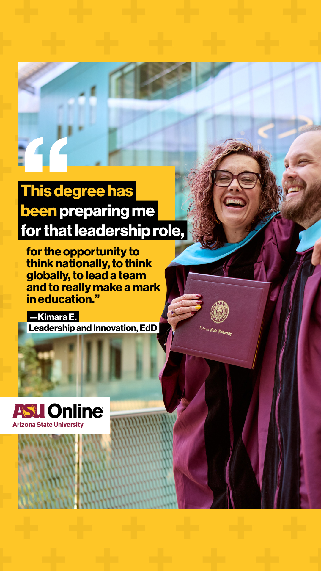 ASU Online Facebook ad