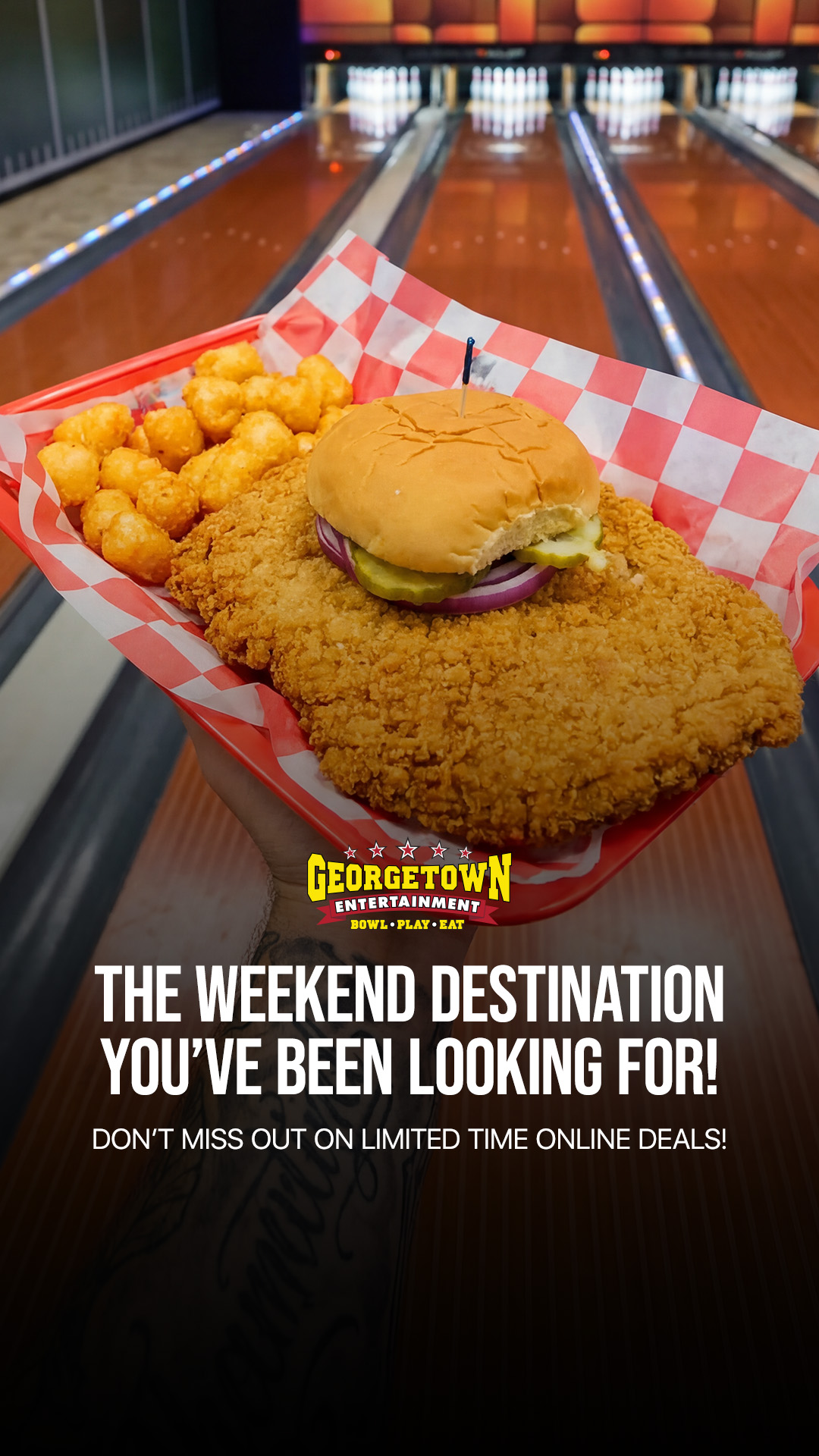 Georgetown Entertainment Facebook ad from Feb 25, 2026