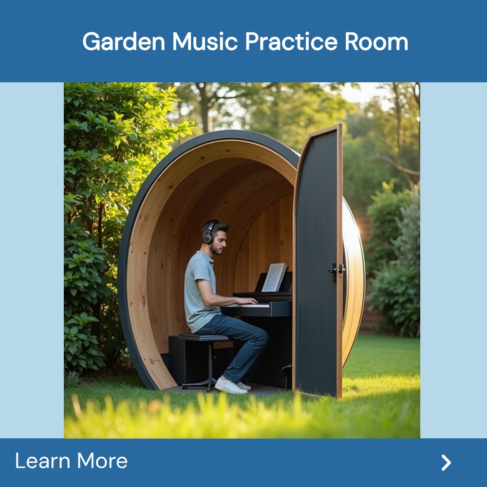 QuickSearches Elevate Facebook ad: Garden Music Practice Room.