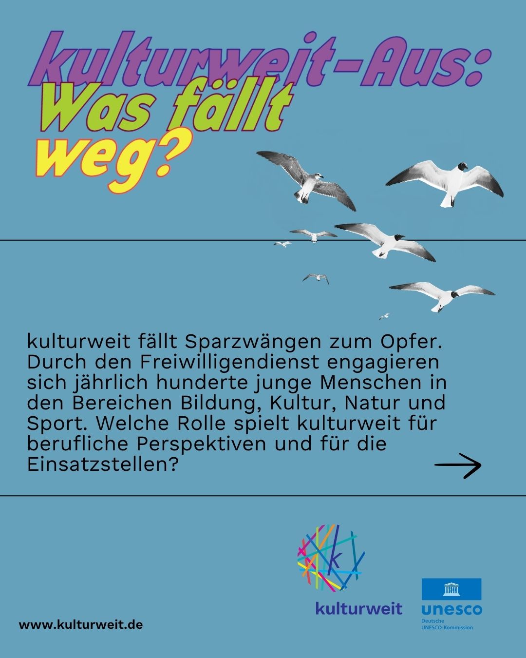Freiwilligendienst kulturweit Facebook ad: kulturweit eröffnet jungen Menschen erste berufliche…