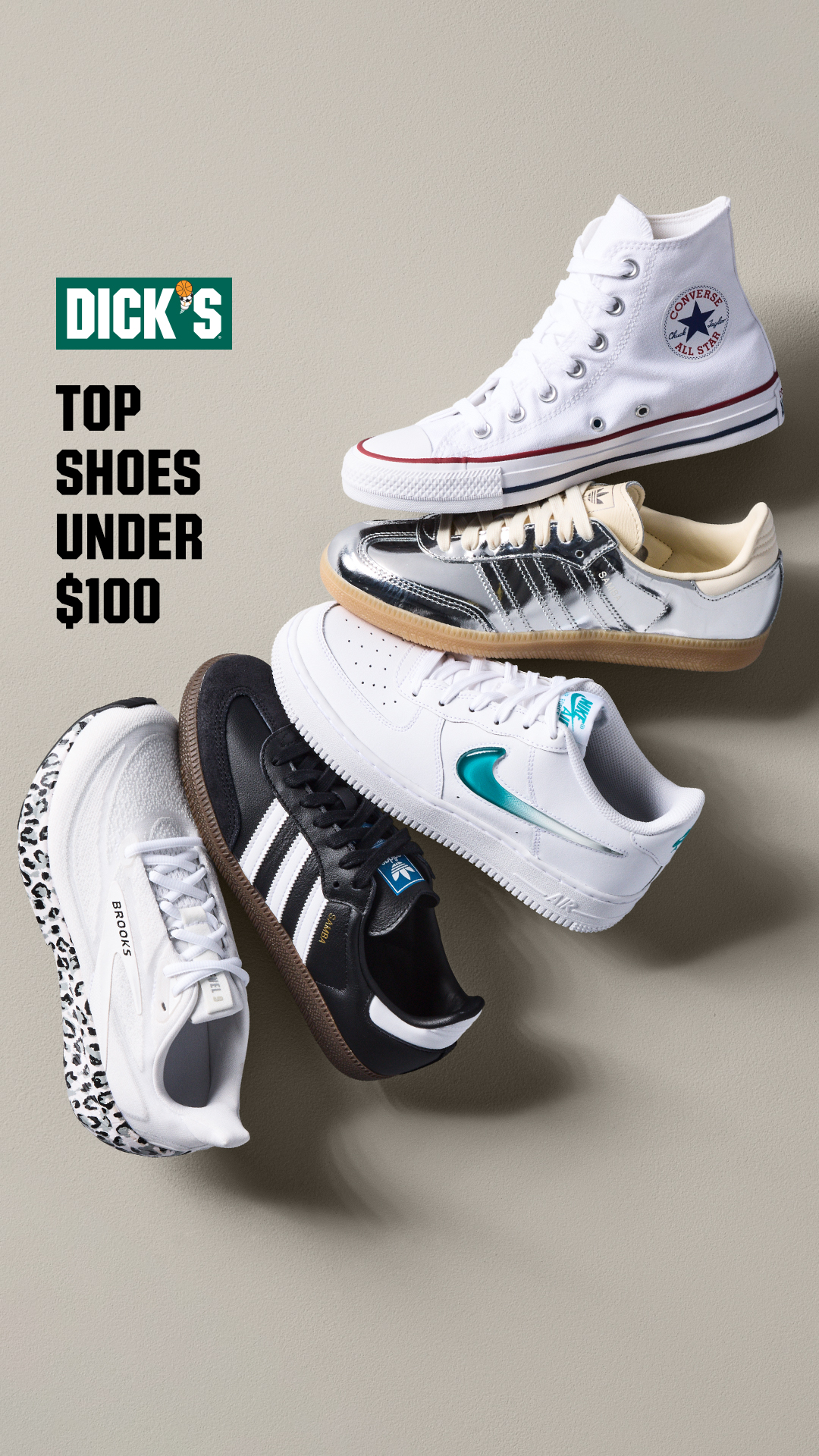 DICK'S Sporting Goods Facebook ad: Top Shoes Under $100