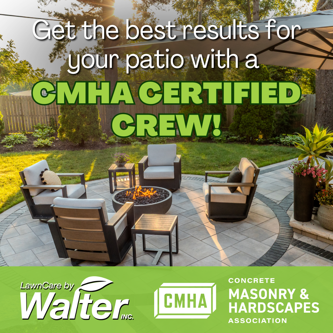 LawnCare by Walter, Inc. Facebook ad: LawnCare by Walter is ICPI Certified!