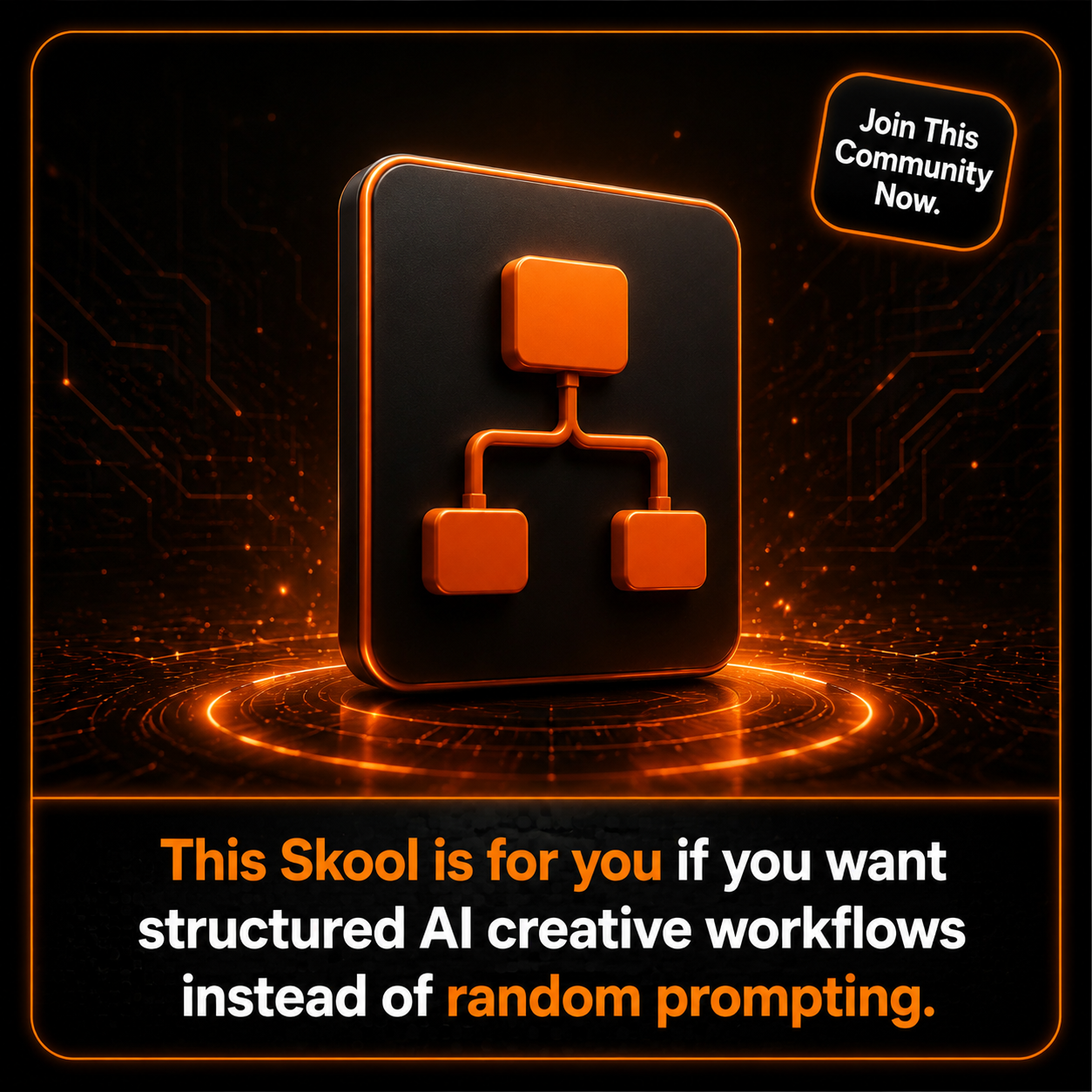 Skool Facebook ad