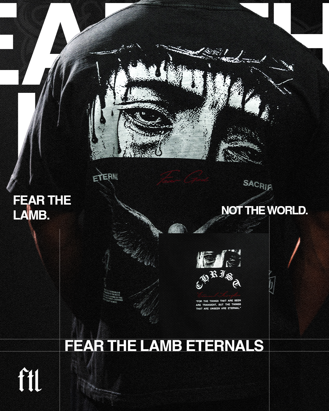 Fear the Lamb Apparel Facebook ad: Built for Eternity.