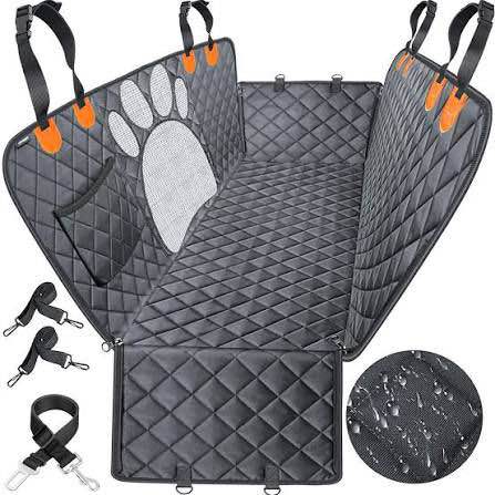 Ben Truly Facebook ad: **On Sale!** Dog Car Seat Cover for Back Seat Hard Bottom