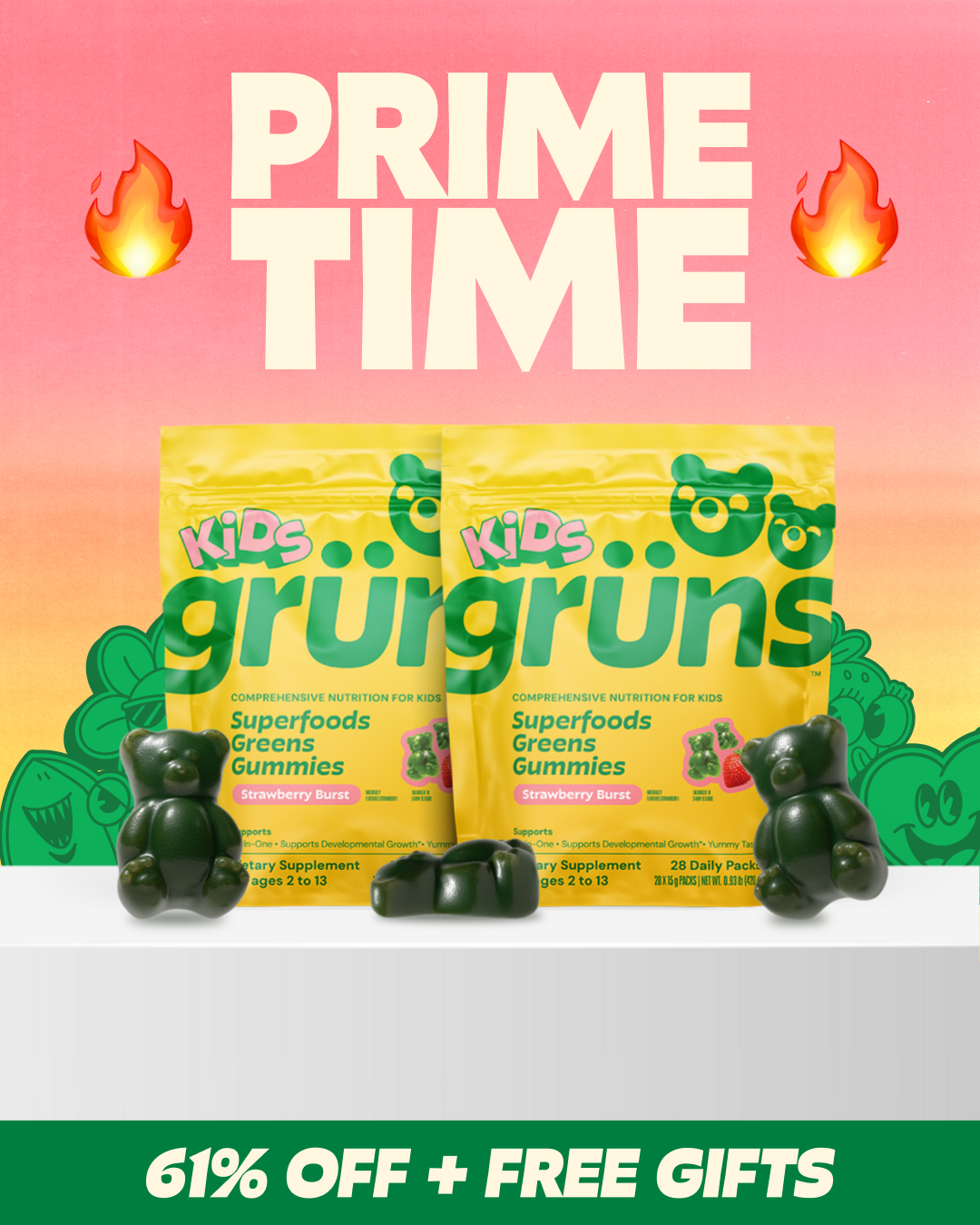 Grüns Kids Facebook ad