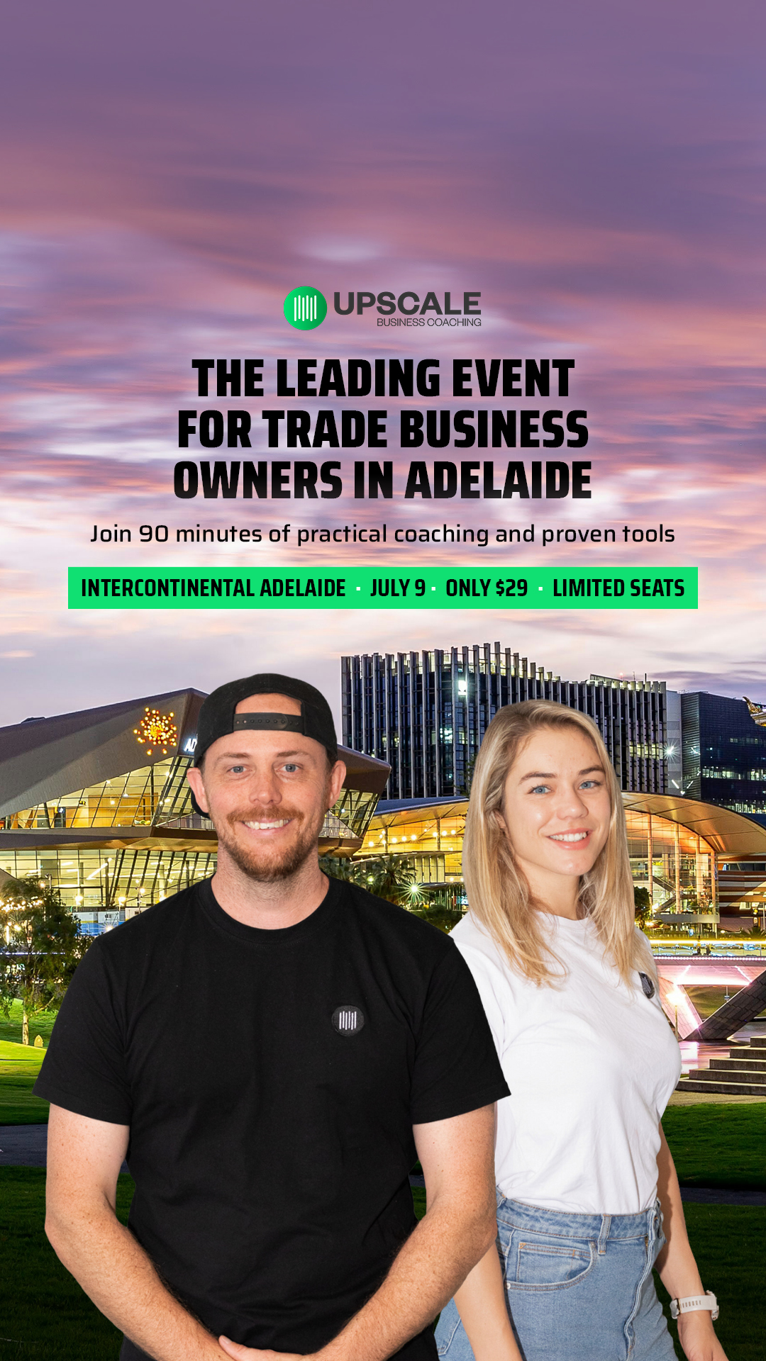 UpScale Tradie Business Coaching Facebook ad