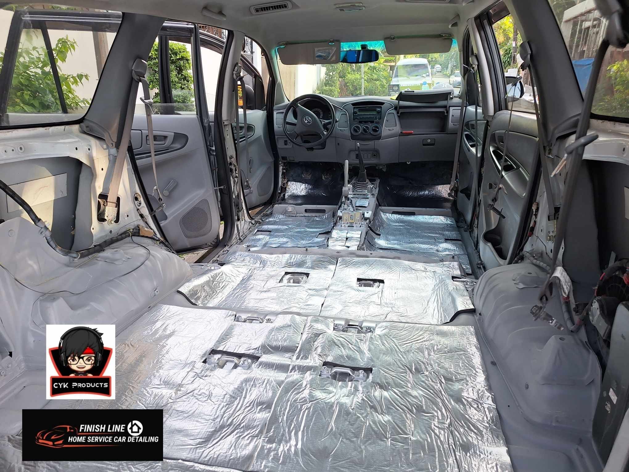 Finish Line Car and Motor Hub Facebook ad: Service: Full Interior Detailing with Primer Application…