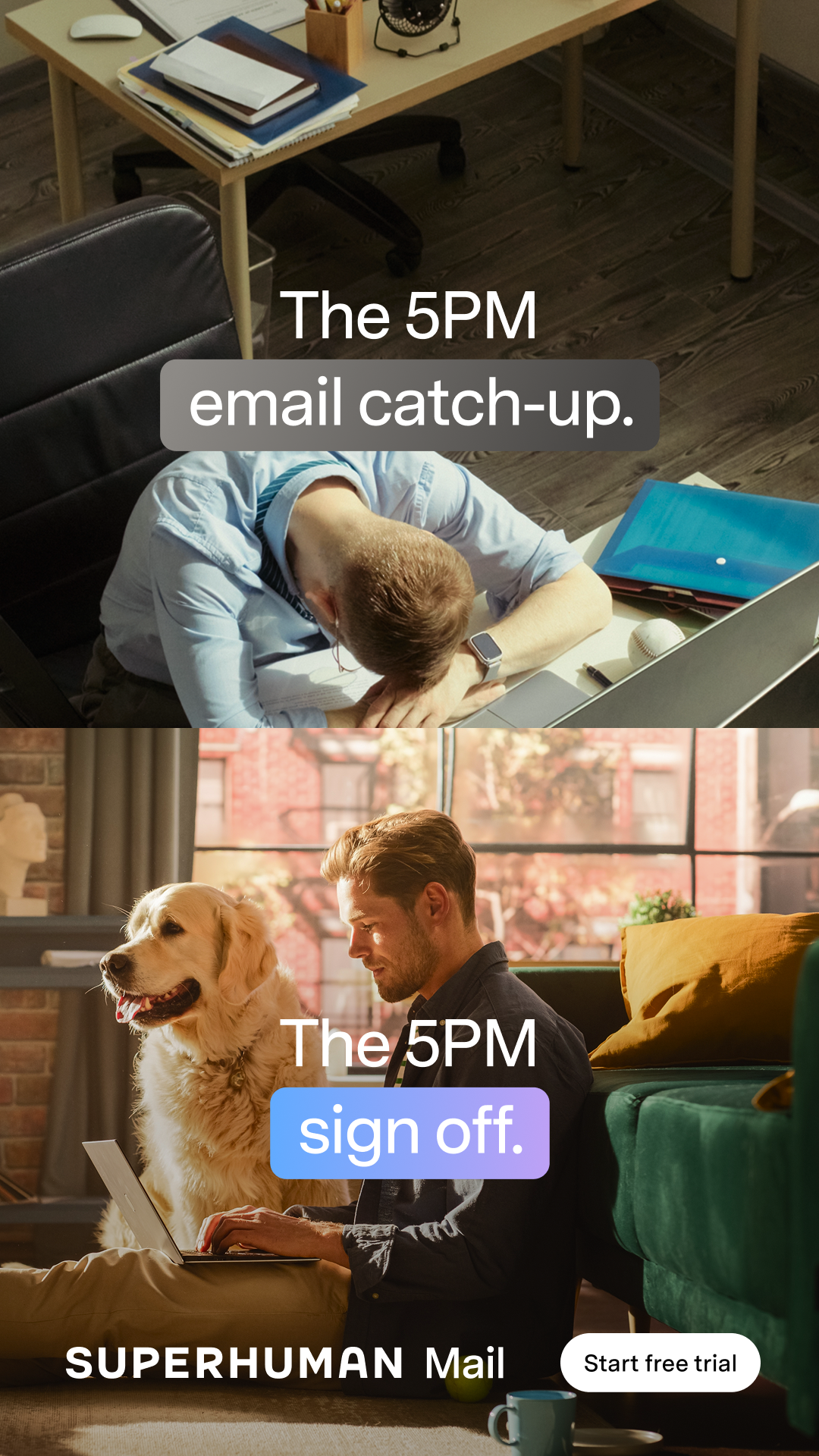 Superhuman Mail Facebook ad