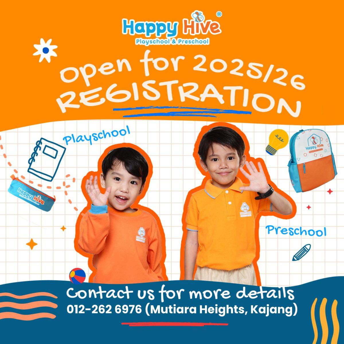 Happy Hive Mutiara Heights, Kajang Facebook ad: HAPPY HIVE MUTIARA HEIGHT 2025/2026 REGISTRATION IS NOW…