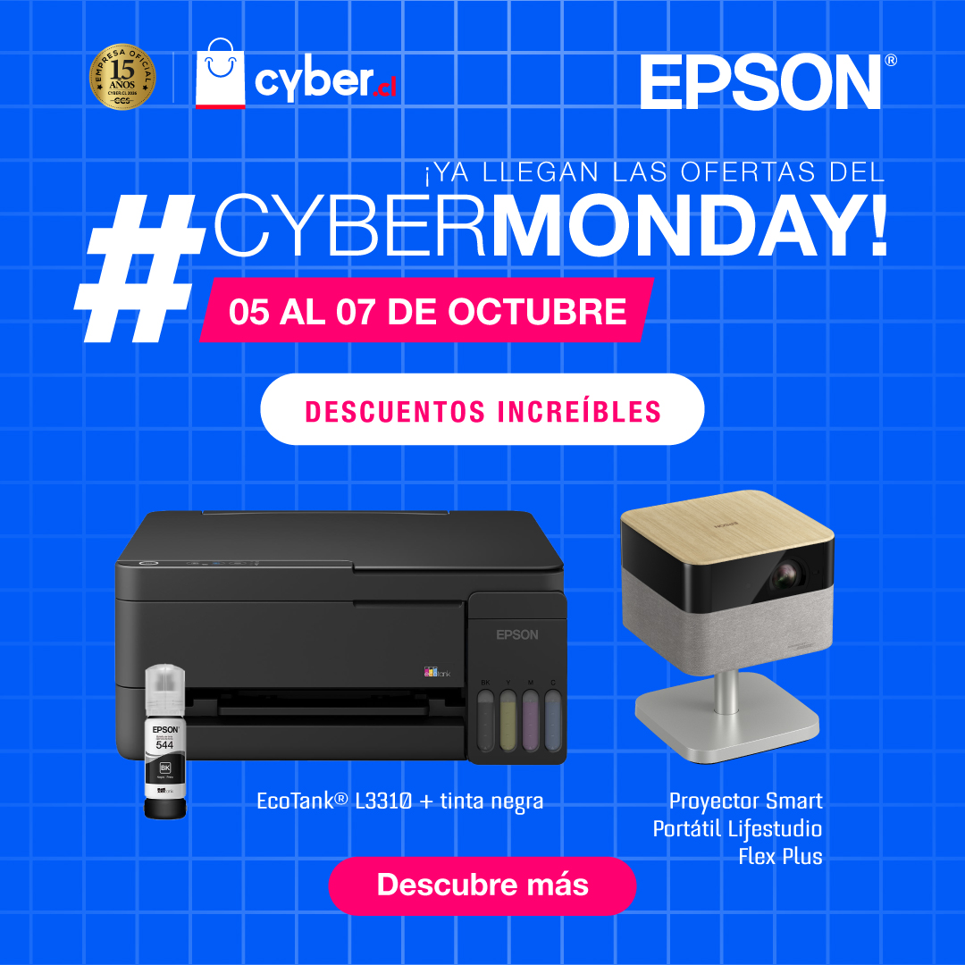 Epson Facebook ad: ¡Llega el Cyber Monday!