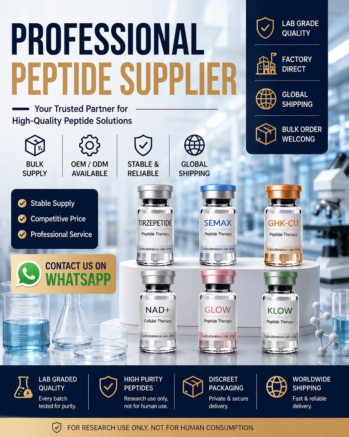 Peptide supplier Facebook ad from Jun 29, 2026