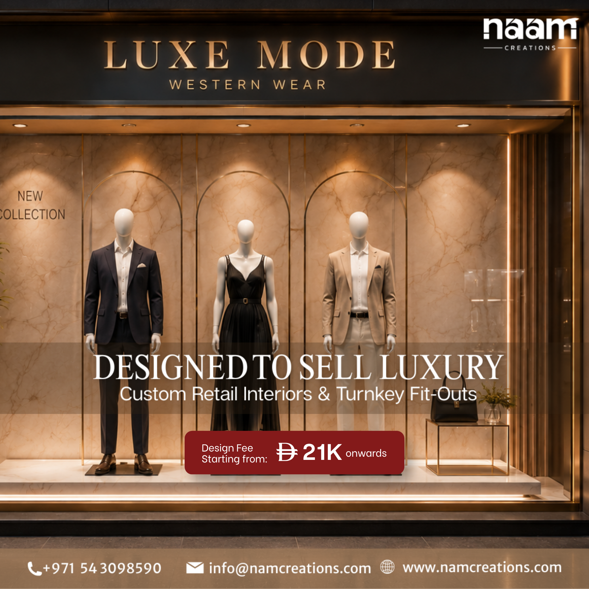 NAAM Creations Facebook ad: Luxury isn't just what you sell-it's what customers…