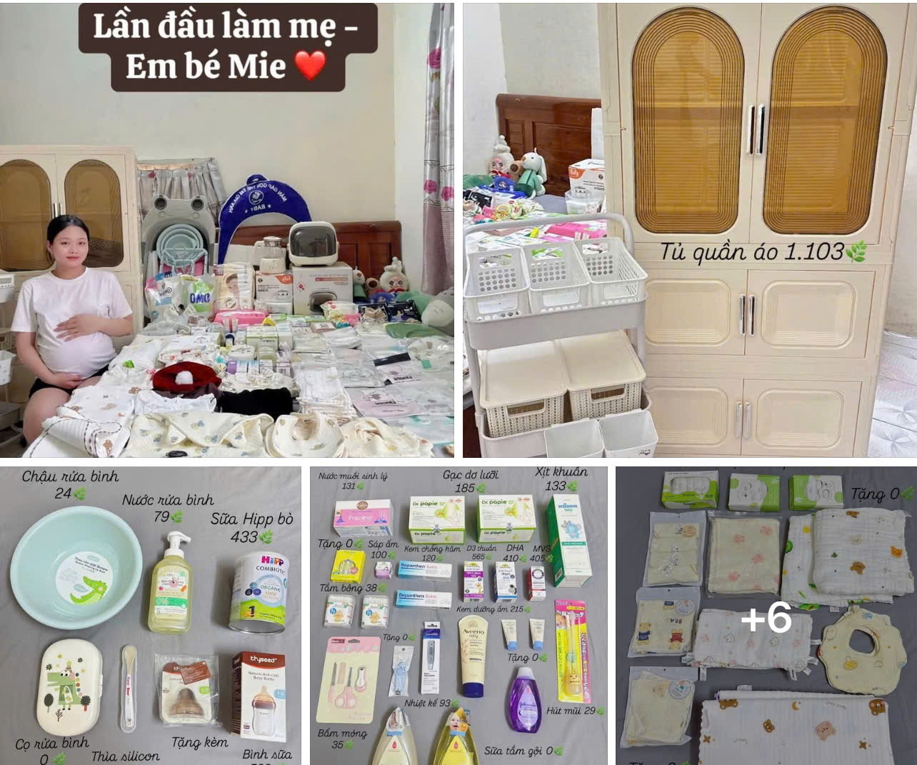 Góc Mẹ Và Bé Facebook ad: Lần đầu làm mẹ em bé Mie mình…