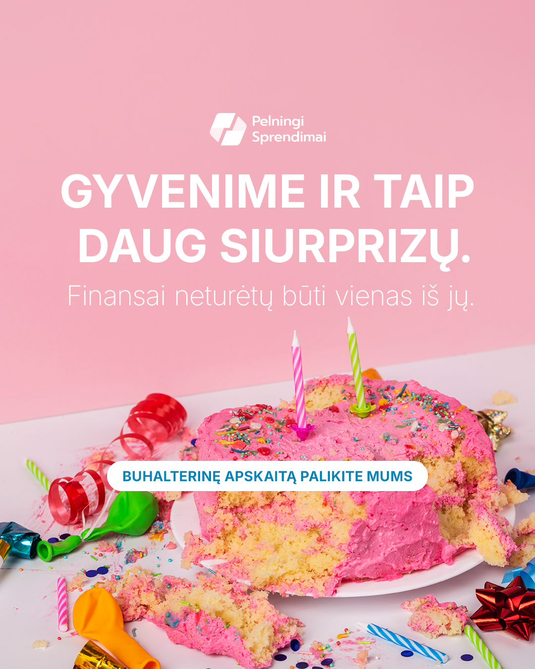 Pelningi Sprendimai Facebook ad: Buhalterinė apskaita verslui