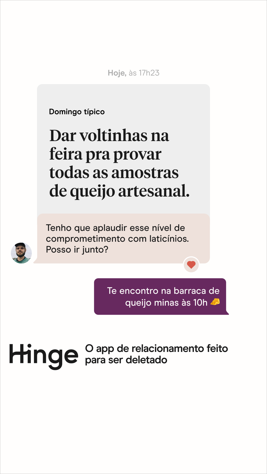 Hinge Facebook ad