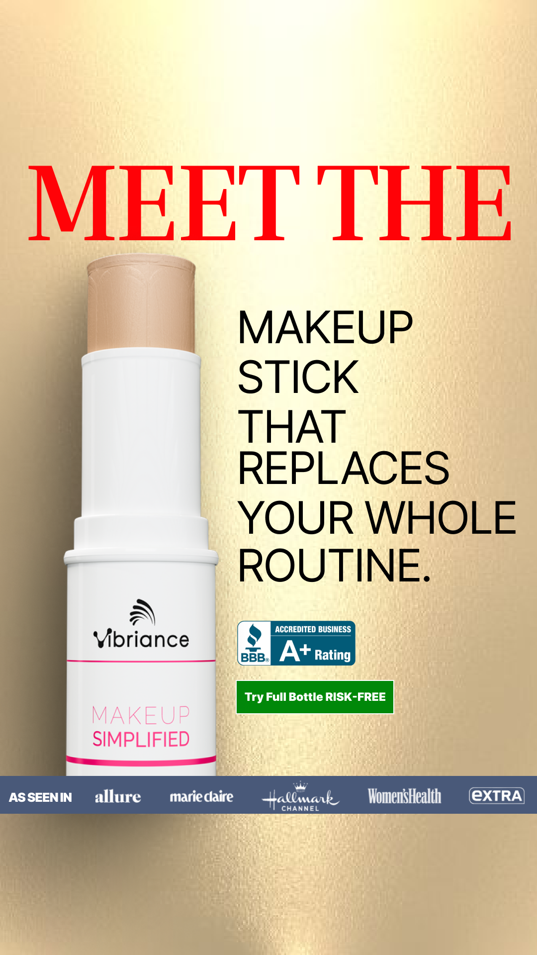 Vibriance Complexion Stick Concealer Facebook ad: Lightweight Coverage That Actually Works For Mature Skin