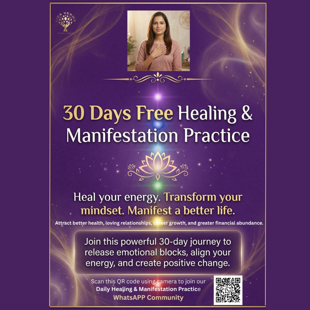 Liza Mindset Shift Academy Facebook ad: 30 Days Free Healing & Manifestation Practice